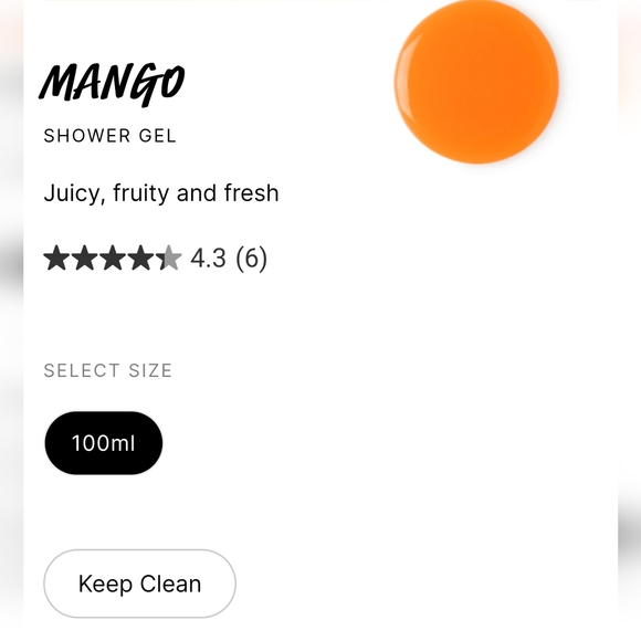 LUSH Limited Edition "Mango" Shower Gel New never used (non-tagged item) - Picture 12 of 12